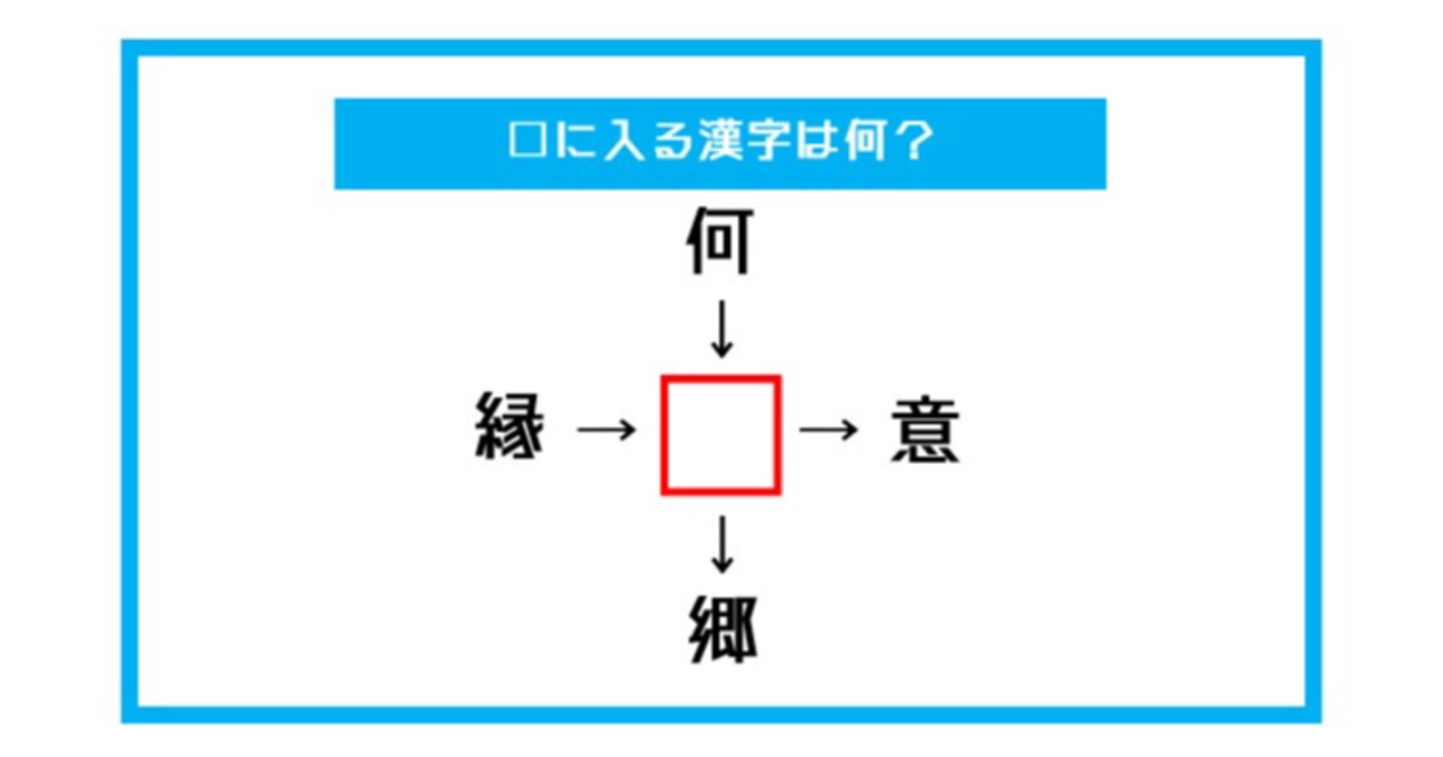 【漢字穴埋めクイズ】□に入る漢字は何？（第459問）