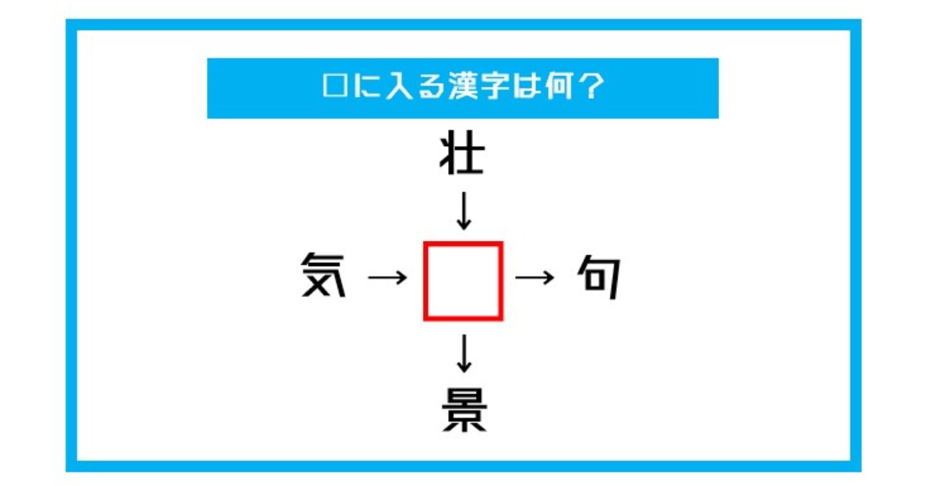 【漢字穴埋めクイズ】□に入る漢字は何？（第505問）