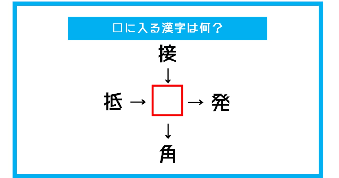 【漢字穴埋めクイズ】□に入る漢字は何？（第517問）
