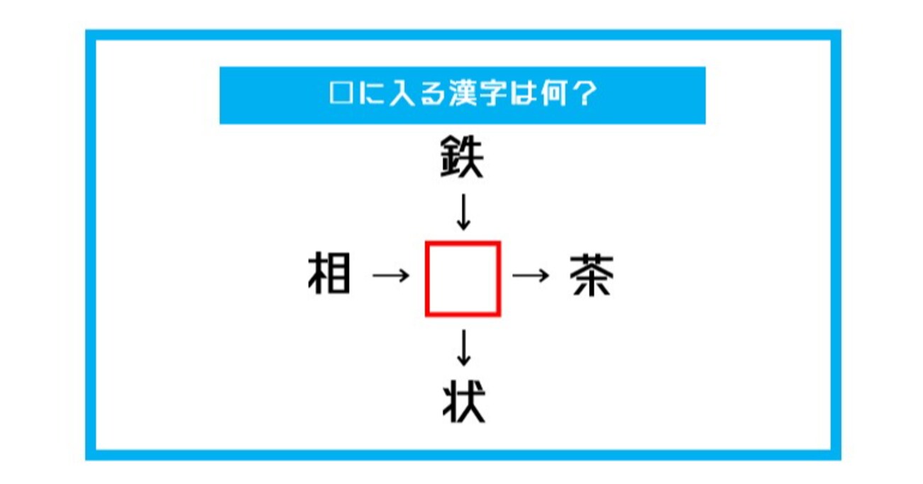 【漢字穴埋めクイズ】□に入る漢字は何？（第530問）