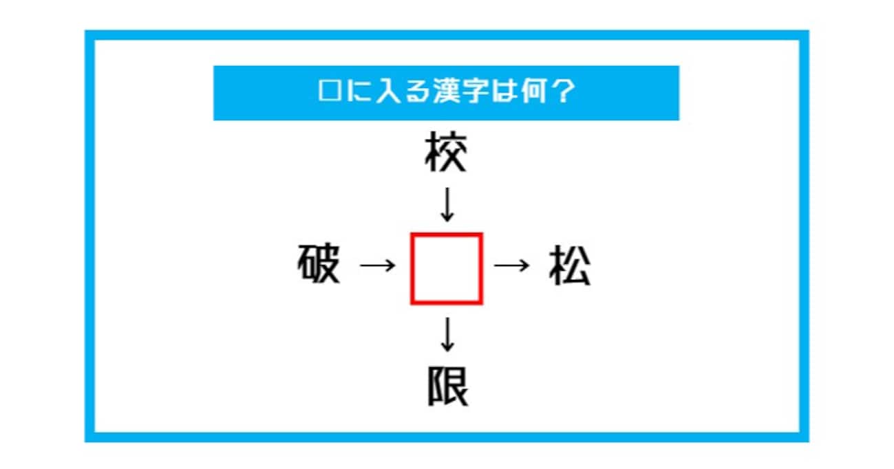 【漢字穴埋めクイズ】□に入る漢字は何？（第531問）