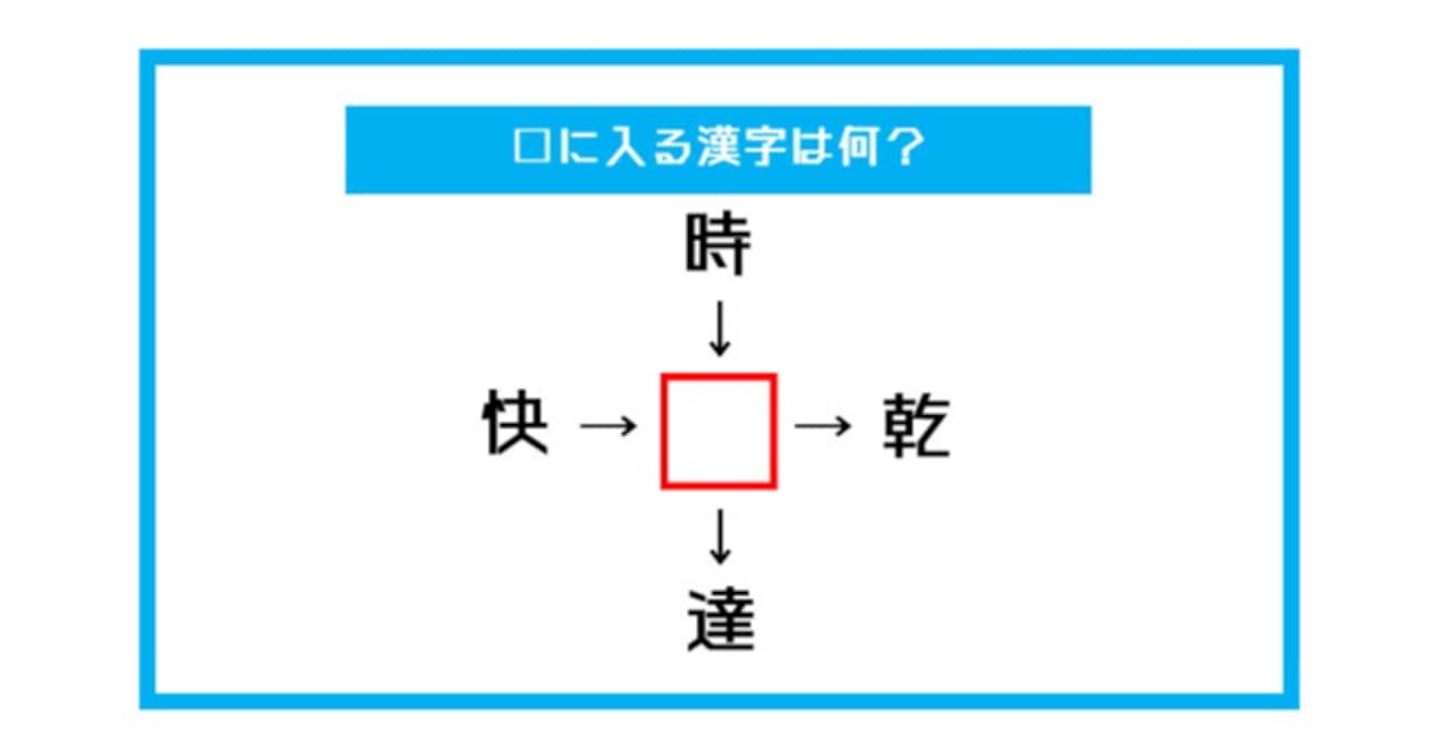 【漢字穴埋めクイズ】□に入る漢字は何？（第545問）
