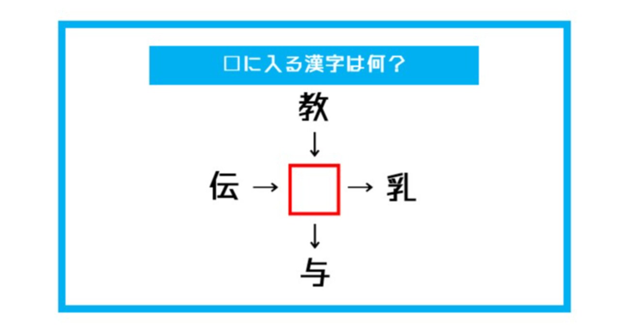 【漢字穴埋めクイズ】□に入る漢字は何？（第548問）
