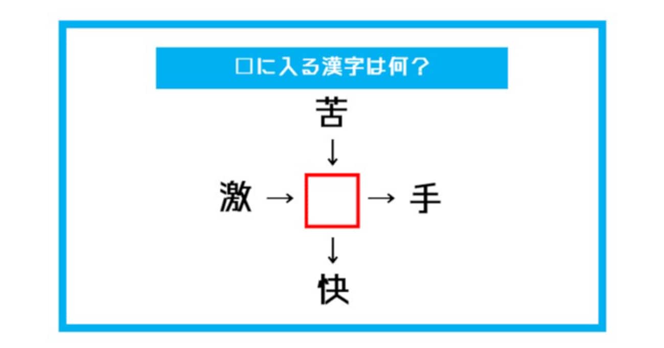 【漢字穴埋めクイズ】□に入る漢字は何？（第555問）