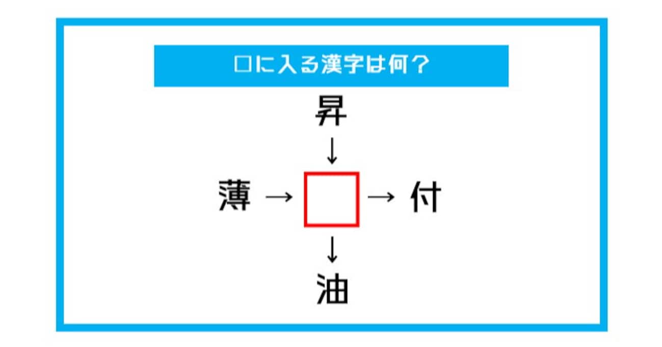 【漢字穴埋めクイズ】□に入る漢字は何？（第556問）