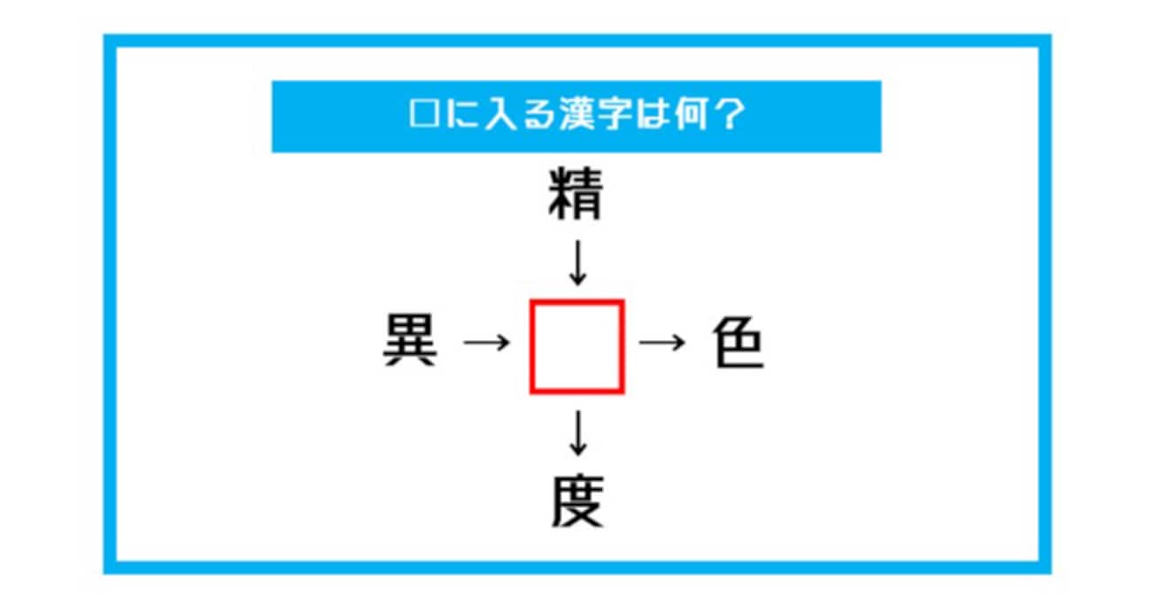 【漢字穴埋めクイズ】□に入る漢字は何？（第558問）
