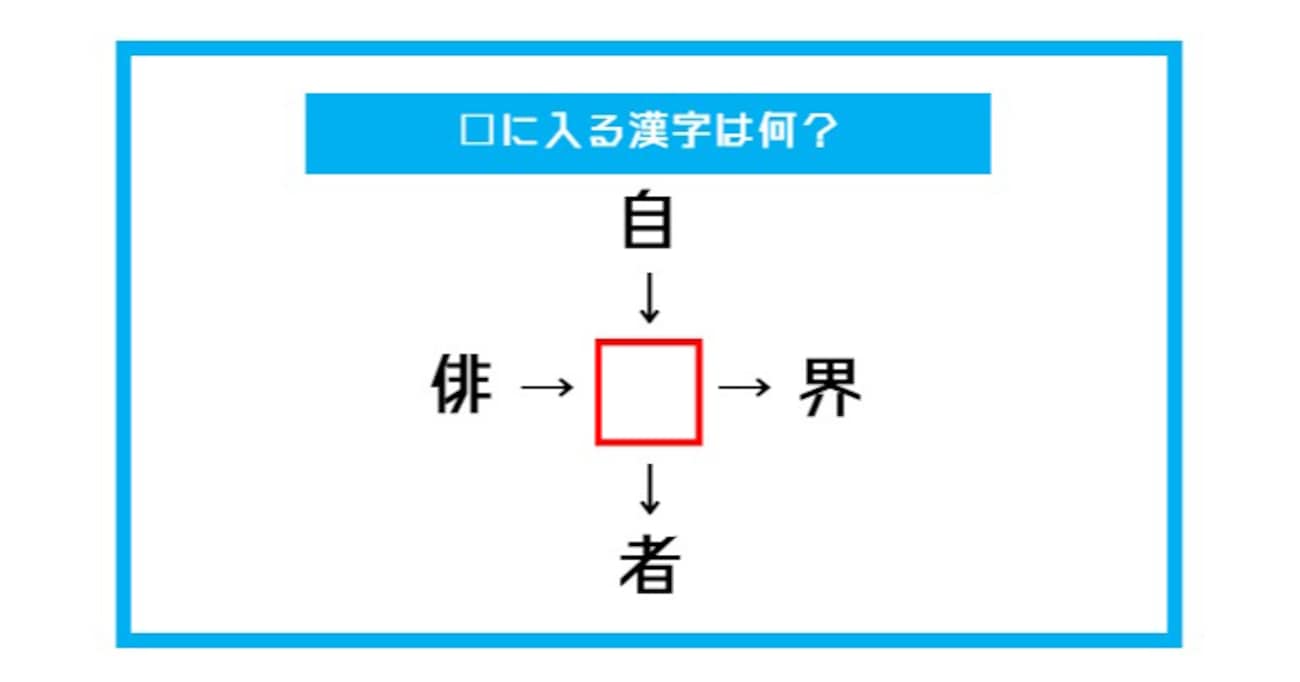 【漢字穴埋めクイズ】□に入る漢字は何？（第564問）