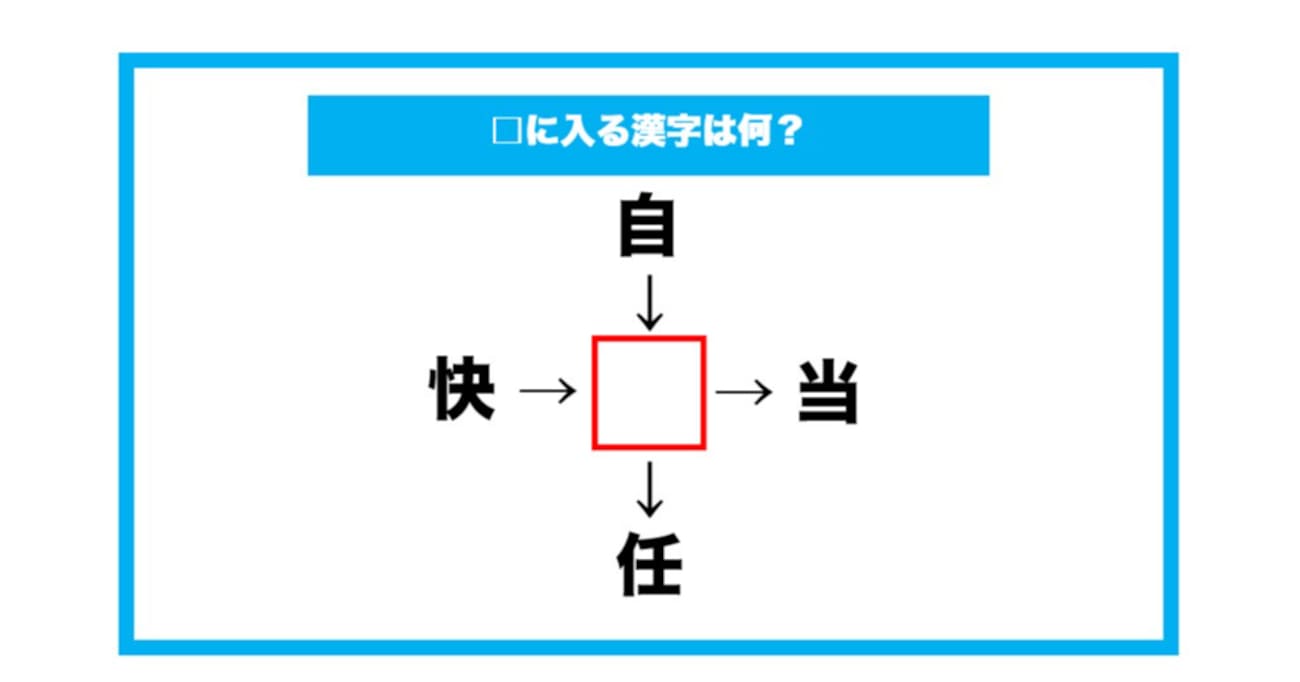【漢字穴埋めクイズ】□に入る漢字は何？（第604問）