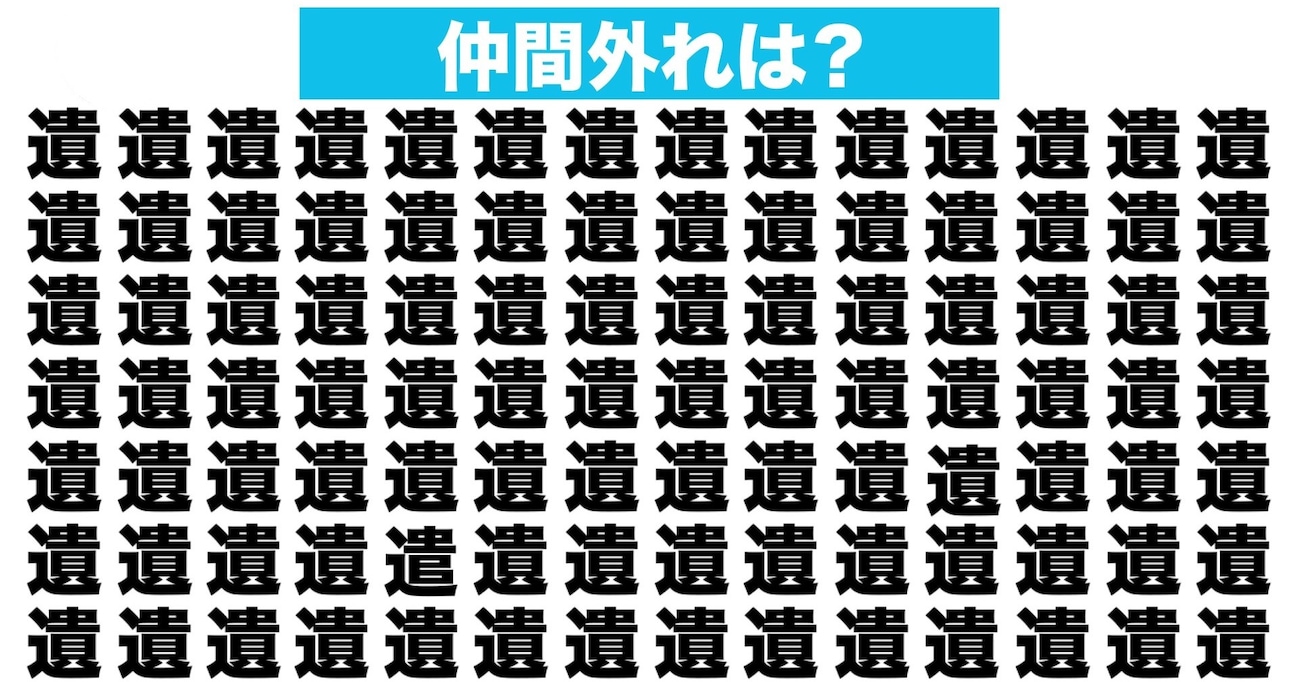 【漢字間違い探しクイズ】仲間外れはどれ？（第48問）