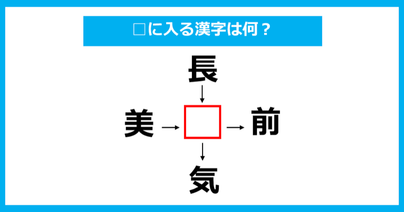 【漢字穴埋めクイズ】□に入る漢字は何？（第800問）