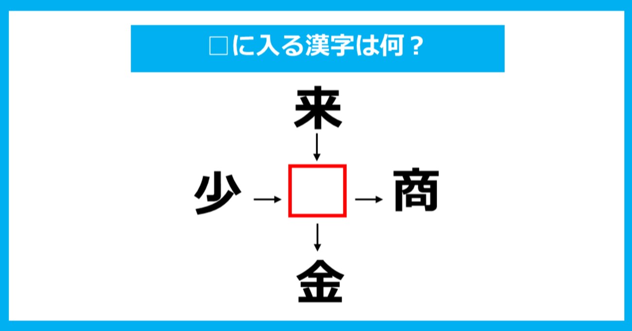 【漢字穴埋めクイズ】□に入る漢字は何？（第803問）