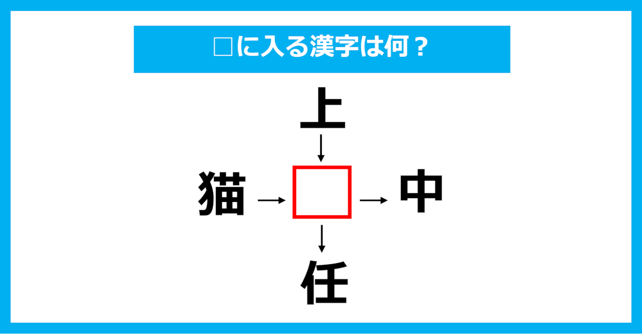 【漢字穴埋めクイズ】□に入る漢字は何？（第950問）