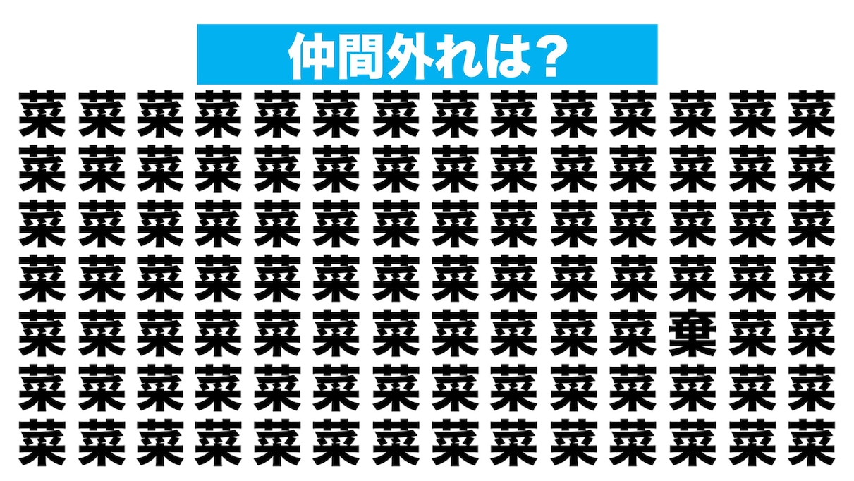 【漢字間違い探しクイズ】仲間外れはどれ？（第204問）