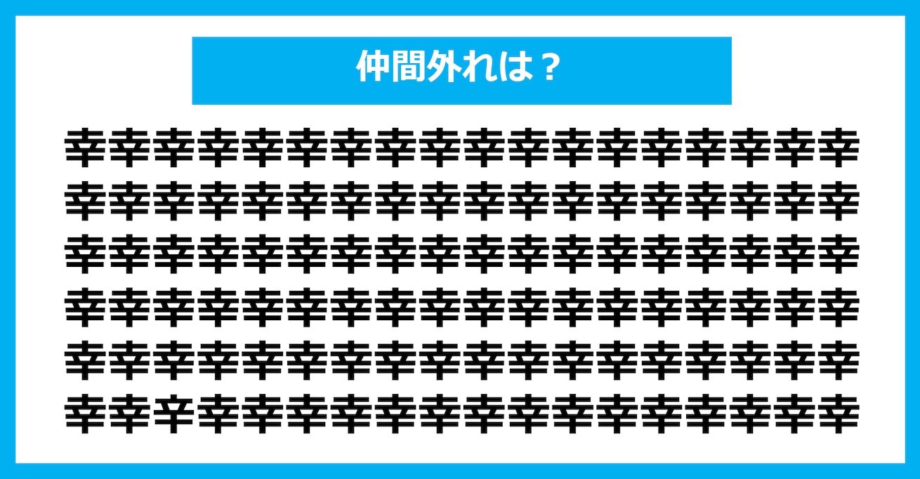 【漢字間違い探しクイズ】仲間外れはどれ？（第246問）