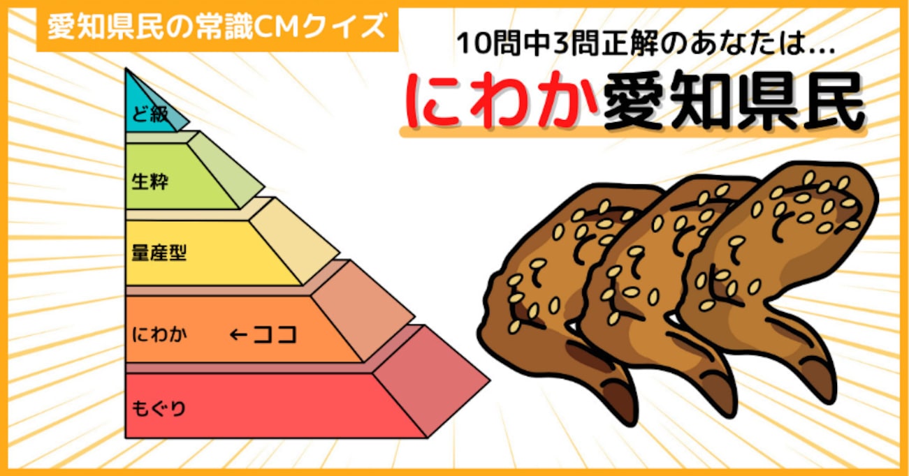 【あなたの愛知県民度は？】SNSで話題の "愛知ローカルCMクイズ" に挑戦してみた！