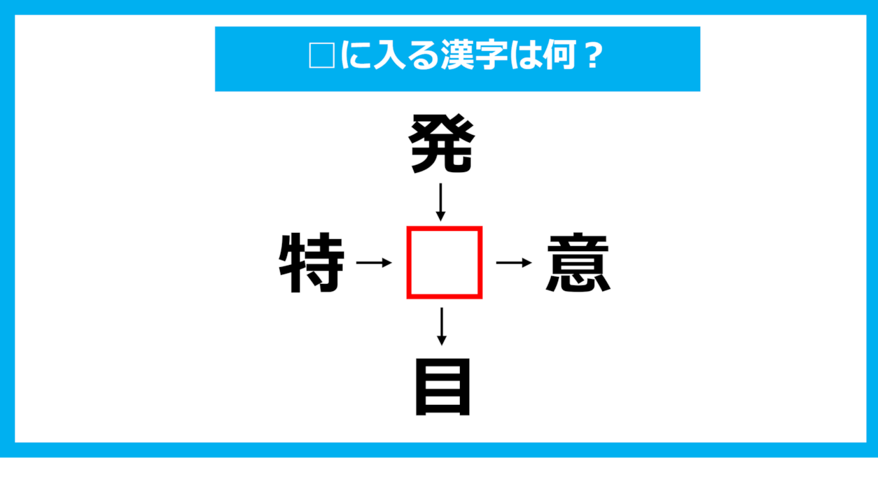 【漢字穴埋めクイズ】□に入る漢字は何？（第1144問）