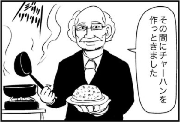 生徒が静かになるまで校長が作っていたのはチャーハン!? 気さくすぎる校長の姿に「かわいい」「ドリフみたいなオチ」