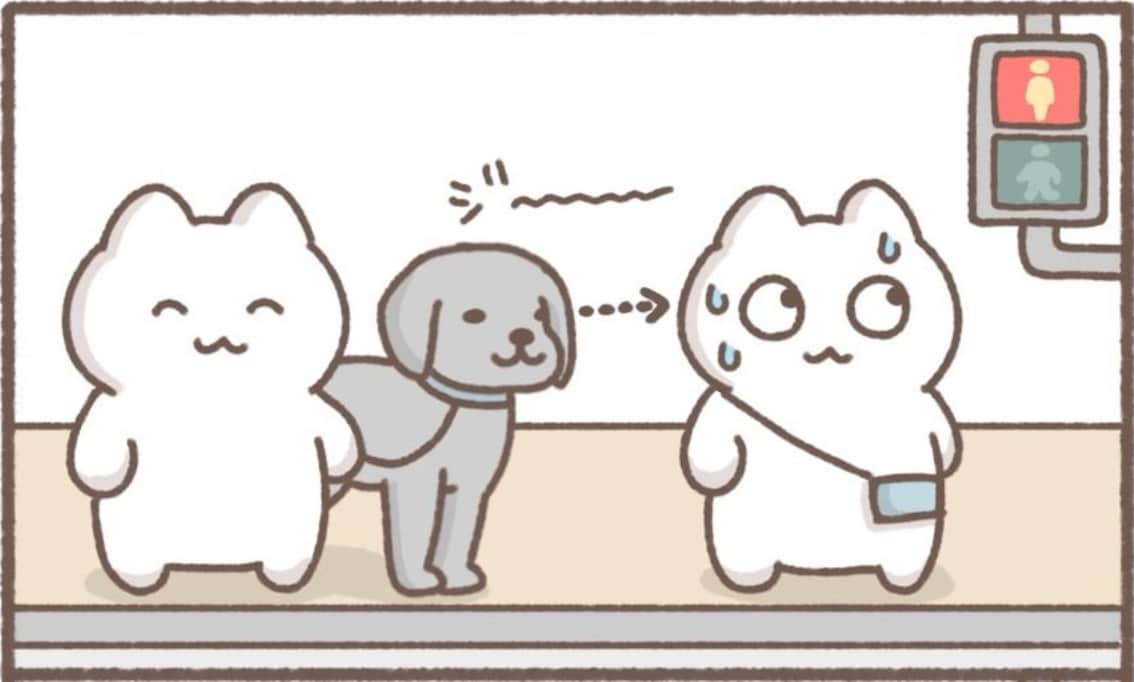犬の "撫でろ" 圧が物理的にも重過ぎる!? 強すぎる愛に思わずタジタジ