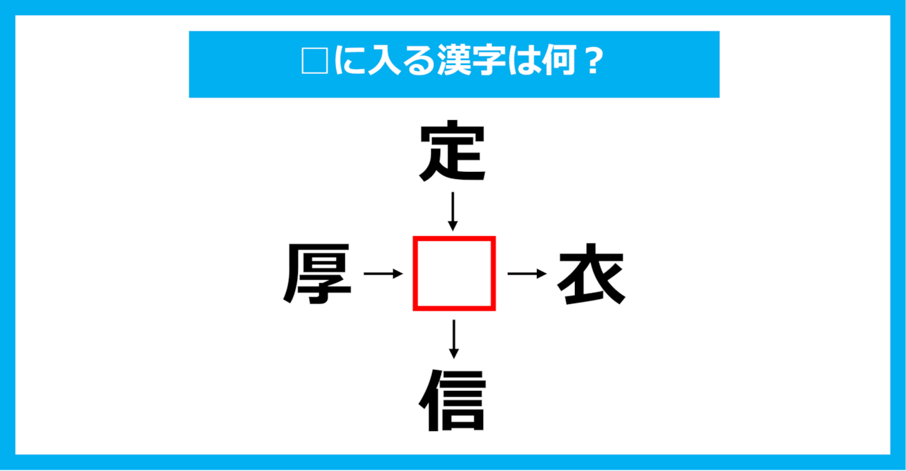 【漢字穴埋めクイズ】□に入る漢字は何？（第1460問）