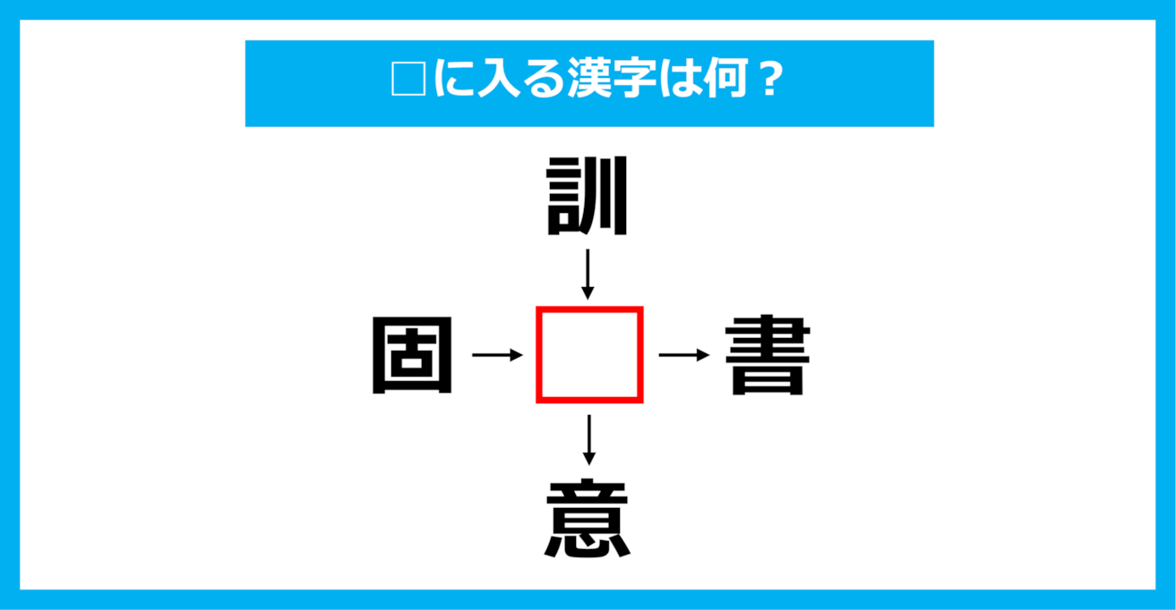 【漢字穴埋めクイズ】□に入る漢字は何？（第1739問）