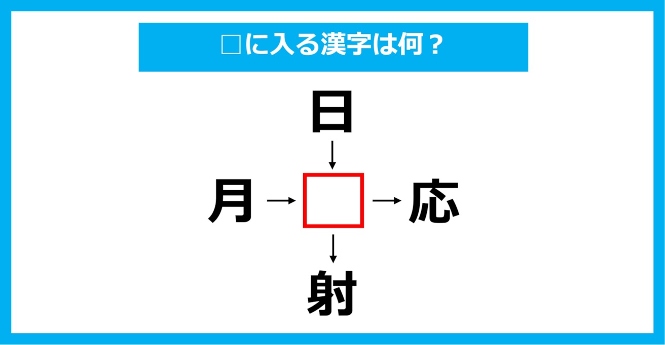 【漢字穴埋めクイズ】□に入る漢字は何？（第1742問）