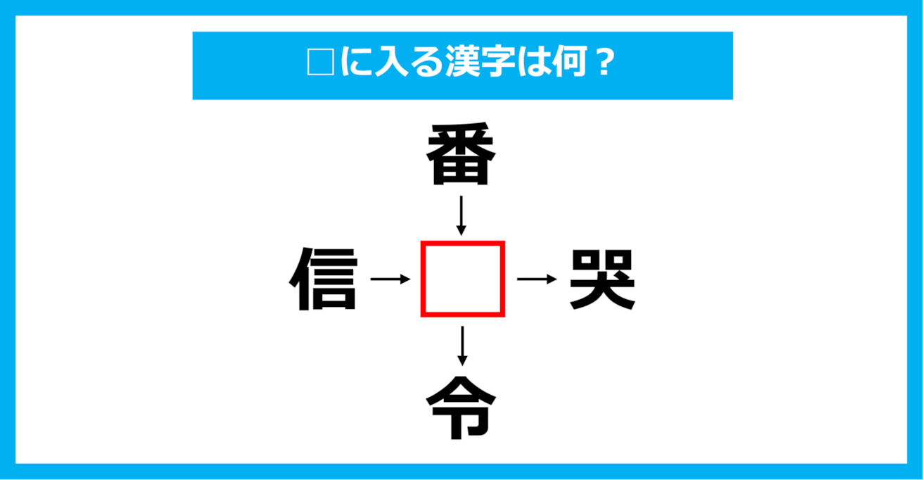 【漢字穴埋めクイズ】□に入る漢字は何？（第1789問）