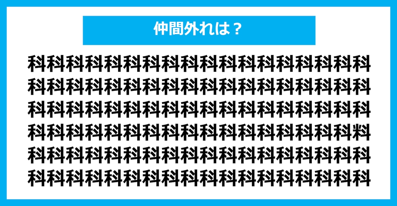 【漢字間違い探しクイズ】仲間外れはどれ？（第1005問）