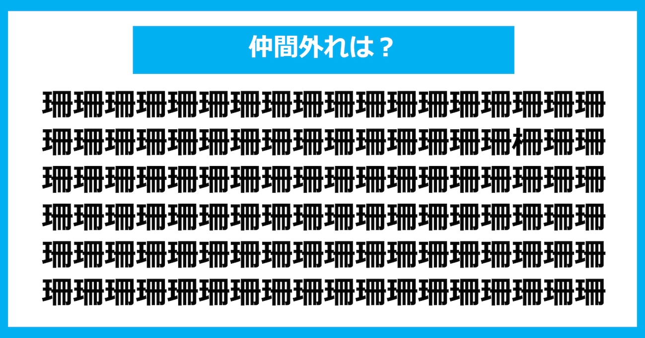 【漢字間違い探しクイズ】仲間外れはどれ？（第1055問）