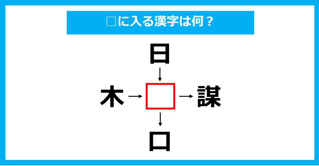 【漢字穴埋めクイズ】□に入る漢字は何？（第1893問）