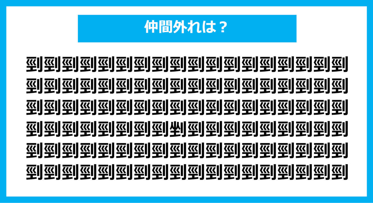 【漢字間違い探しクイズ】仲間外れはどれ？（第1120問）