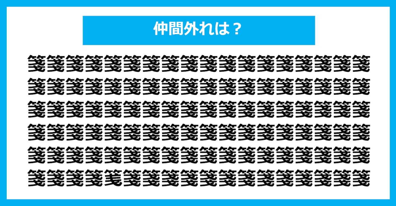 【漢字間違い探しクイズ】仲間外れはどれ？（第1201問）