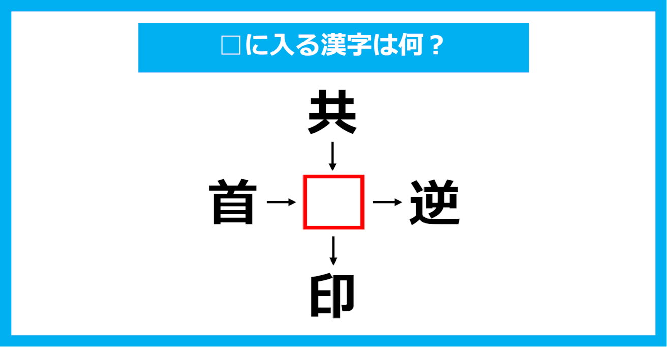 【漢字穴埋めクイズ】□に入る漢字は何？（第2013問）