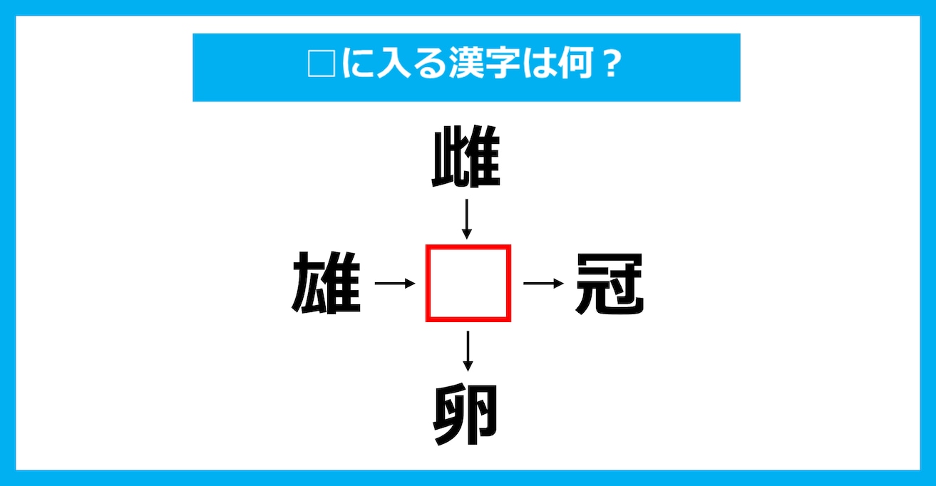 【漢字穴埋めクイズ】□に入る漢字は何？（第2212問）