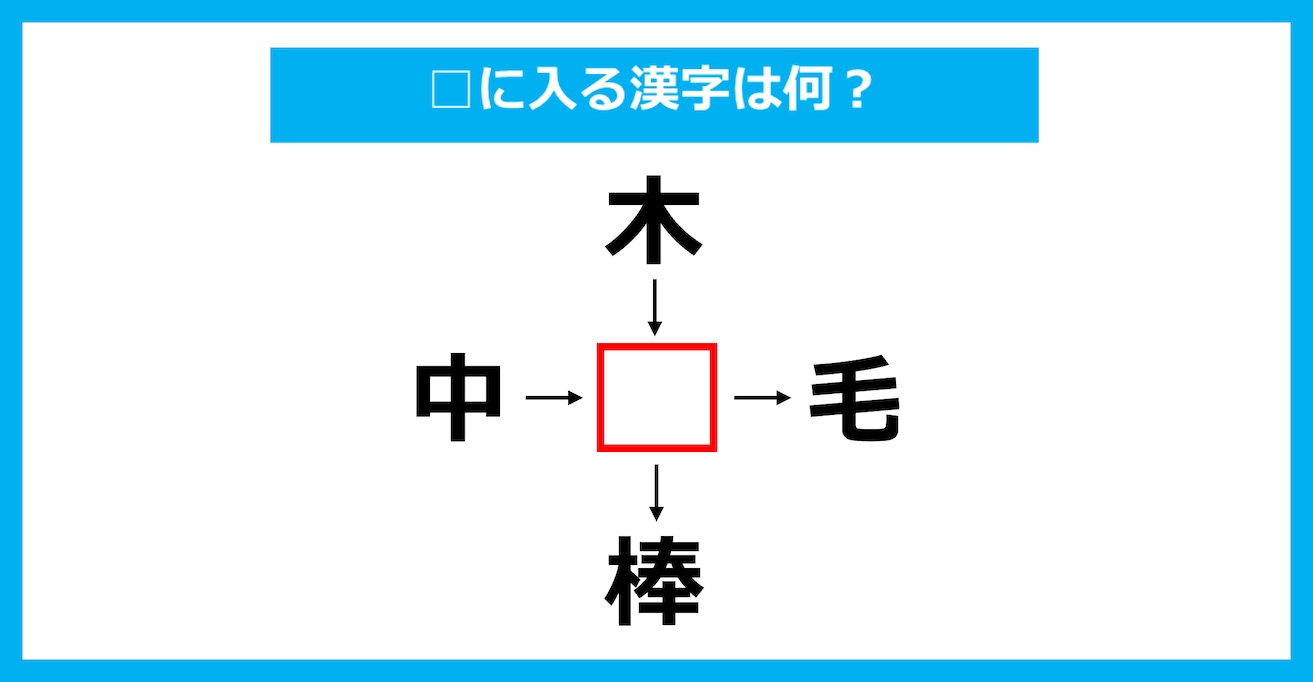 【漢字穴埋めクイズ】□に入る漢字は何？（第2316問）