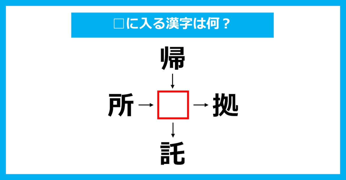 【漢字穴埋めクイズ】□に入る漢字は何？（第2341問）