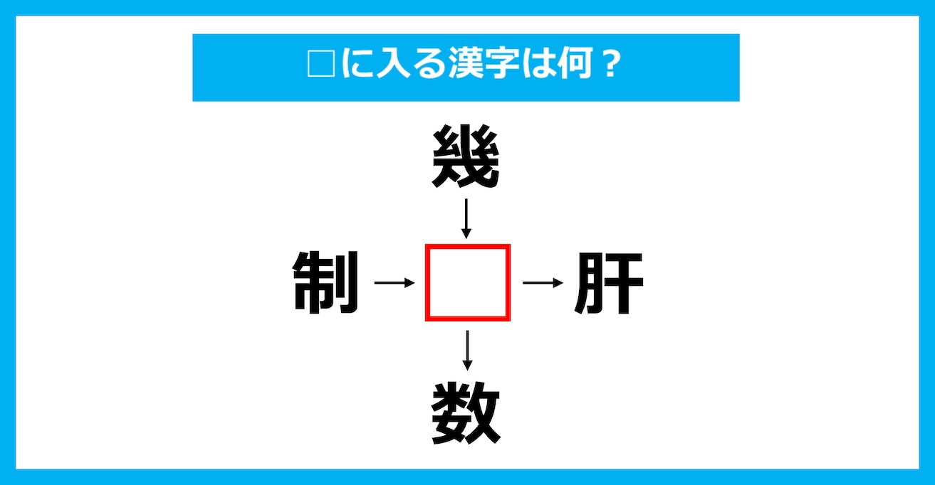 【漢字穴埋めクイズ】□に入る漢字は何？（第2346問）