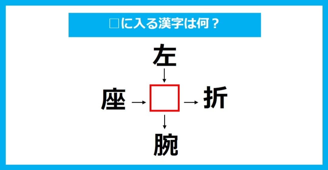 【漢字穴埋めクイズ】□に入る漢字は何？