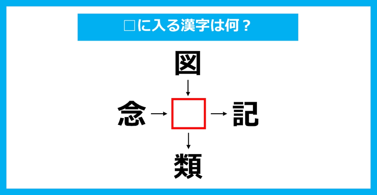 【漢字穴埋めクイズ】□に入る漢字は何？（第2423問）