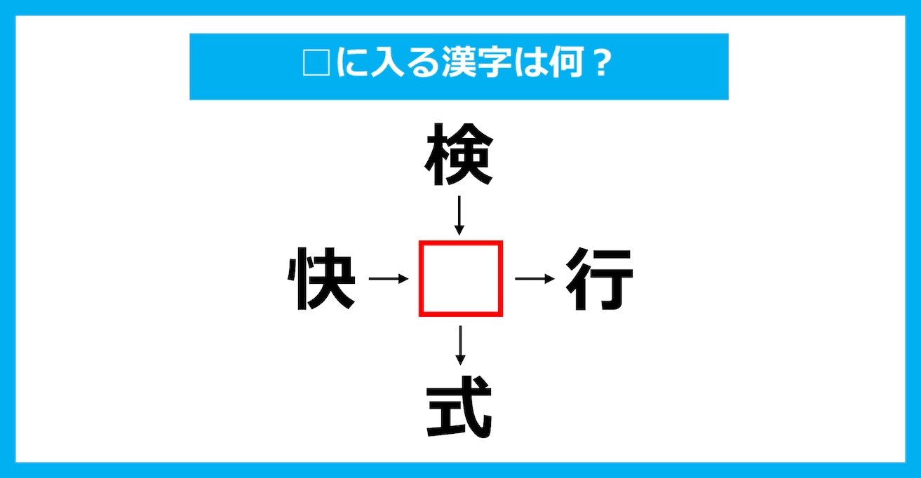 【漢字穴埋めクイズ】□に入る漢字は何？（第2457問）