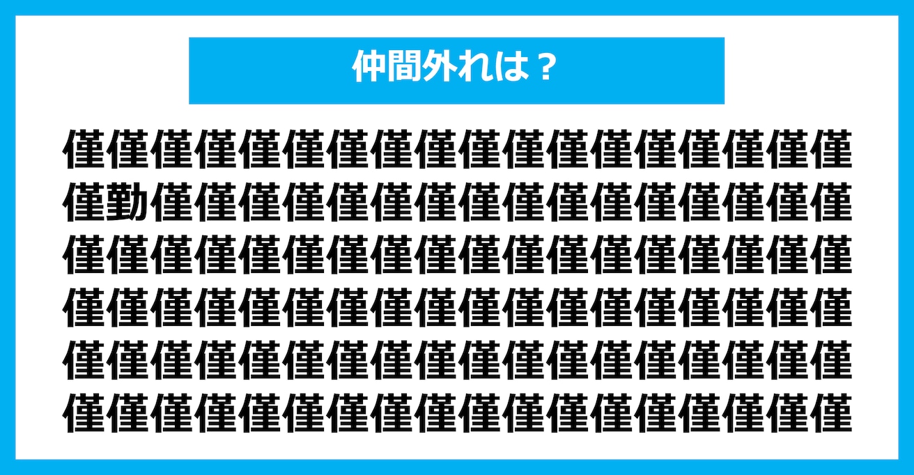 【漢字間違い探しクイズ】仲間外れはどれ？（第1660問）