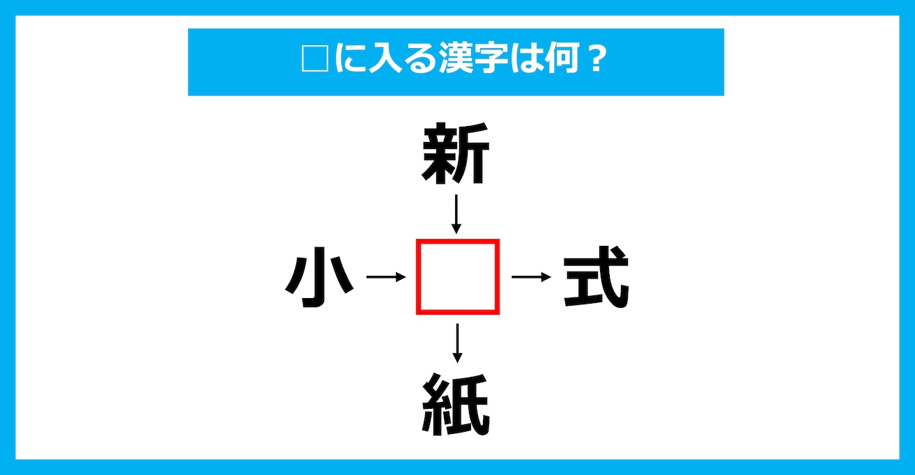 【漢字穴埋めクイズ】□に入る漢字は何？（第2459問）