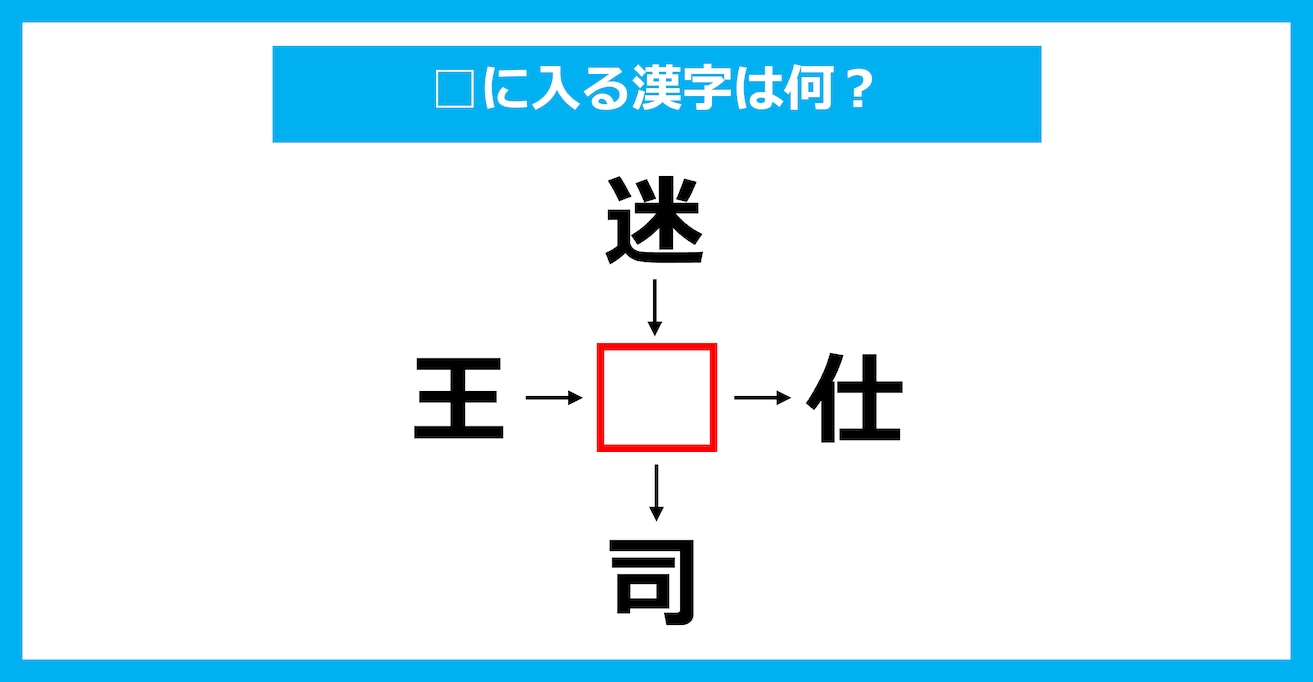 【漢字穴埋めクイズ】□に入る漢字は何？（第2493問）