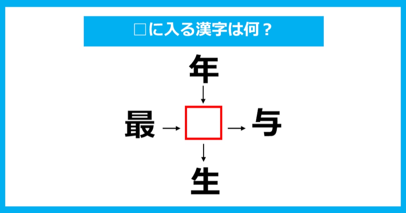 【漢字穴埋めクイズ】□に入る漢字は何？