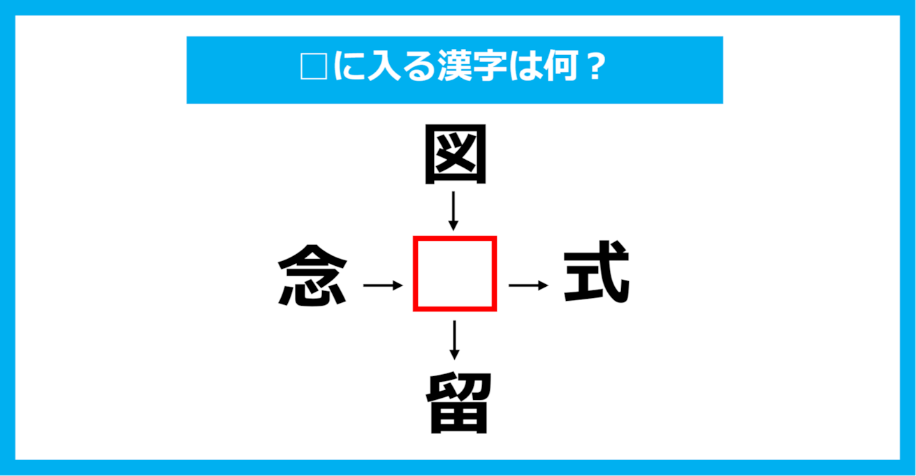 【漢字穴埋めクイズ】□に入る漢字は何？