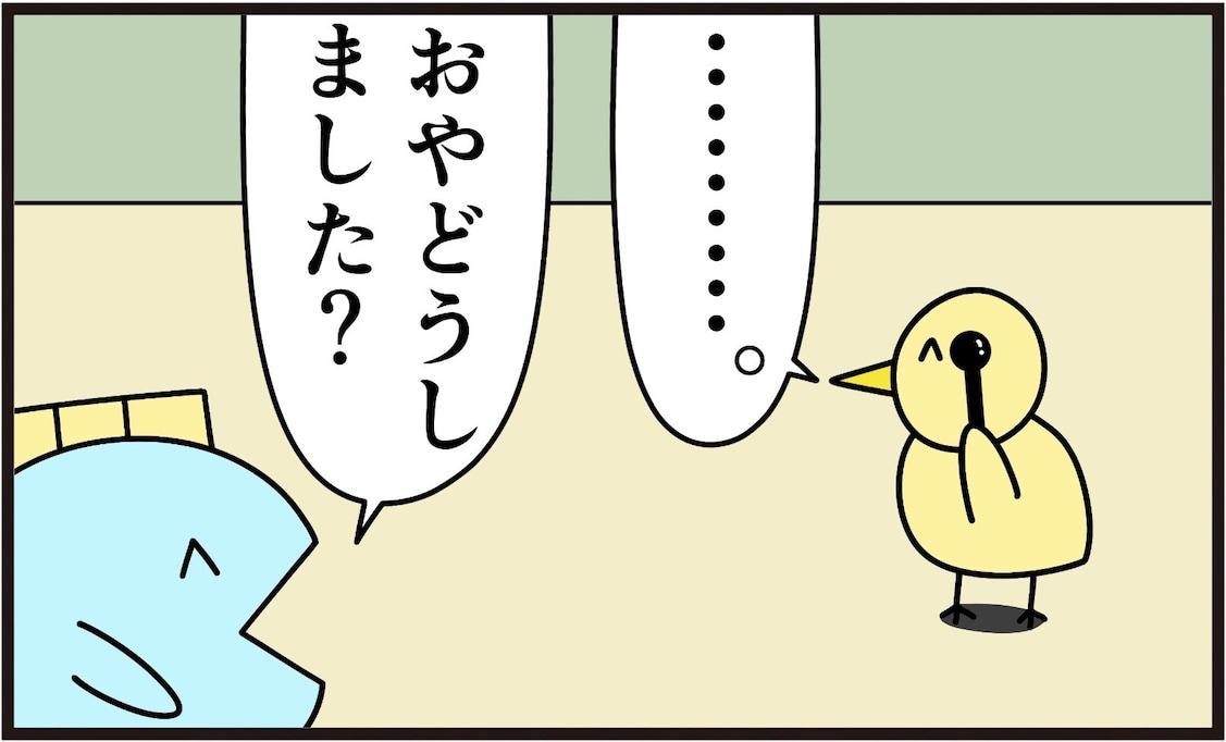 はじめての視力検査にひな鳥が発したまさかの一言とは？「笑いが止まらん」「産まれてすぐするな」