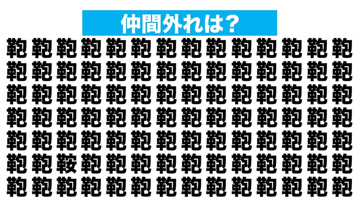 【漢字間違い探しクイズ】仲間外れはどれ？