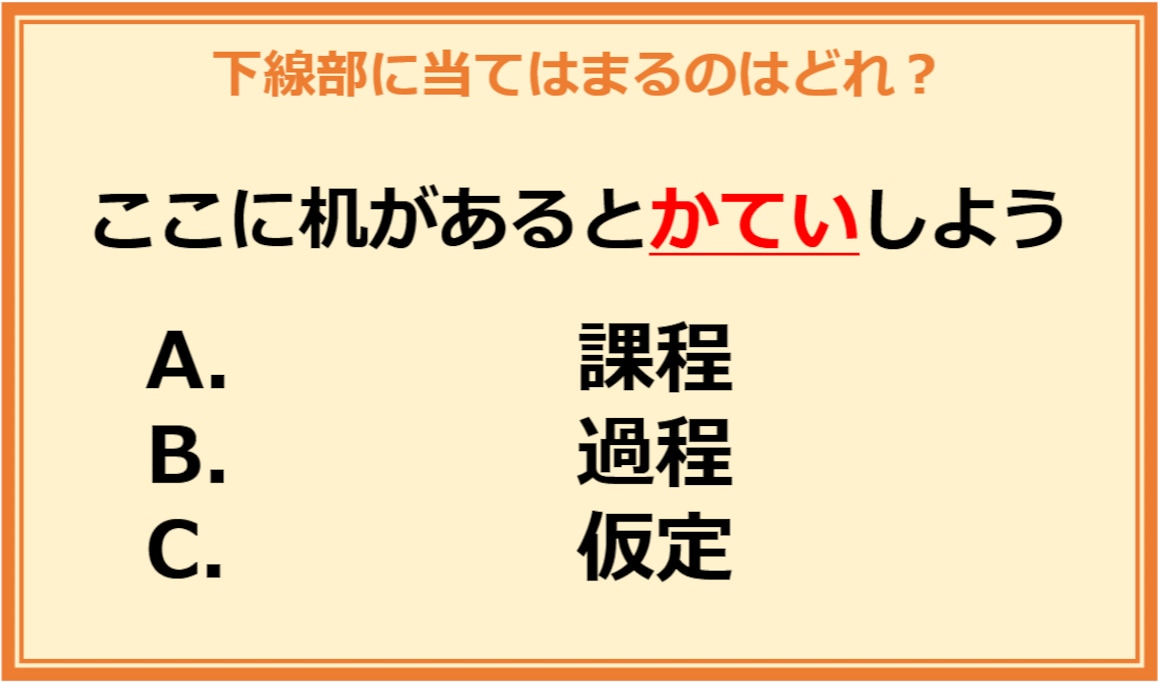 【言葉の使い分けクイズ】次に当てはまる正しい漢字は何？