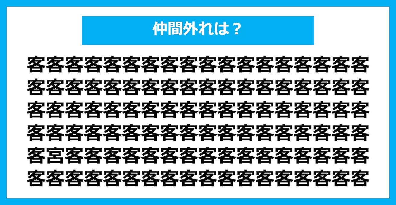 【漢字間違い探しクイズ】仲間外れはどれ？（第2360問）