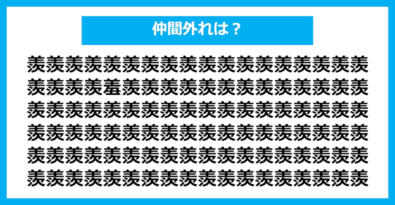 【漢字間違い探しクイズ】仲間外れはどれ？（第2455問）