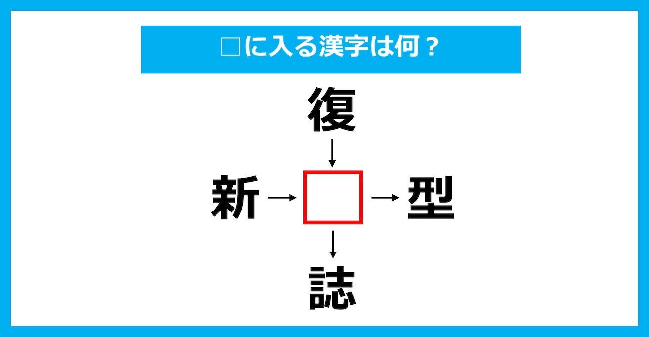 【漢字穴埋めクイズ】□に入る漢字は何？（第3285問）
